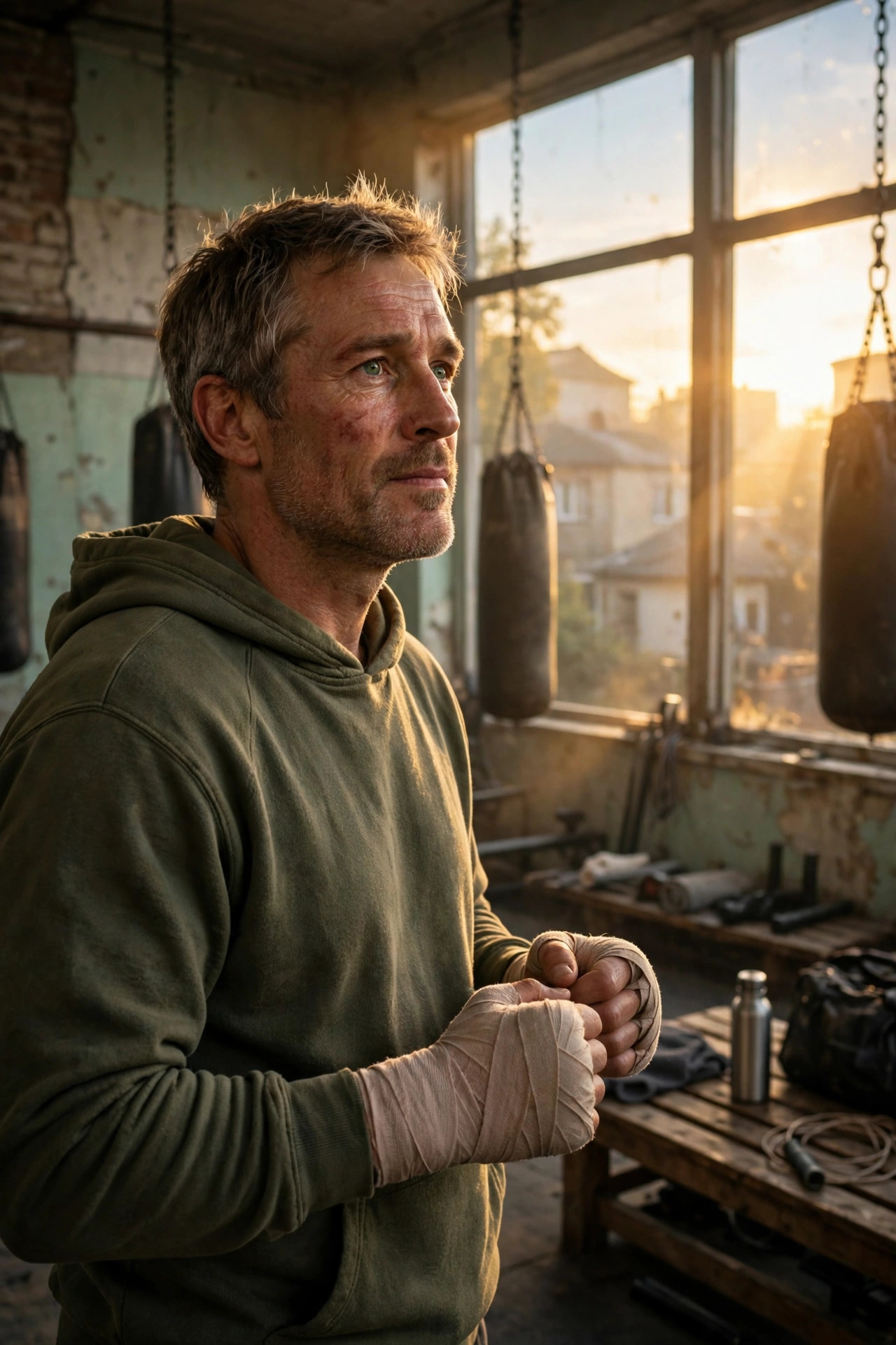 Carátula de película de drama: boxeador