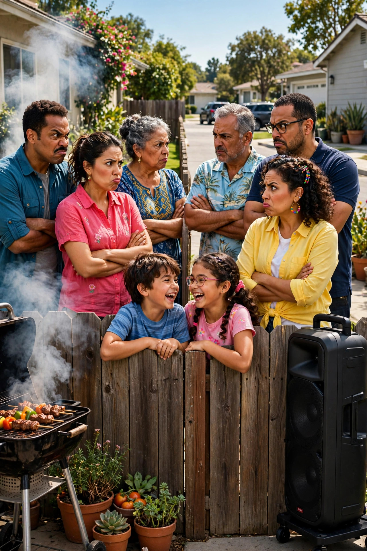 Carátula de serie de comedia: vecinos